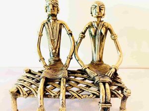 Dhokra Statue – Tribal Couple