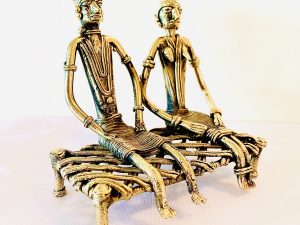 Dhokra Statue – Tribal Couple